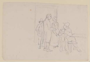 Goethe mit seinen Wirtsleuten in Rom