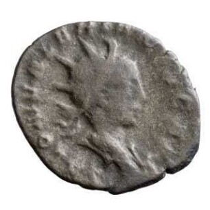 Münze, Antoninian, 258 n. Chr.