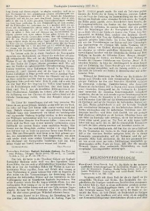 868-871 [Rezension] Wendland, Heinz-Dietrich, Die Kirche in der modernen Gesellschaft