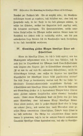 I.1.4. Einwirkung gleicher Mengen schwefliger Säure und Schwefelsäure.