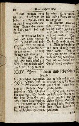 XXIV. Vom wahren und lebendigen Glauben. - XXVI. Vom Göttlichen Frieden, oder vom Frieden in dem heilgen Geist.