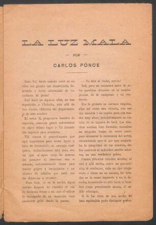 La luz mala