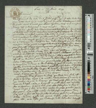 Brief an Charles de Villers
