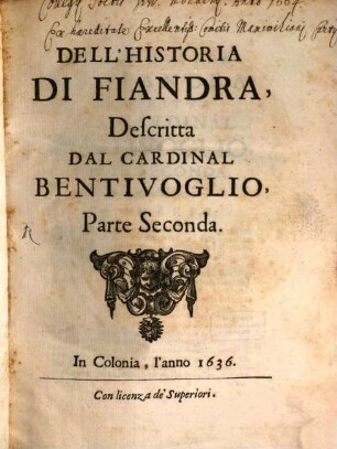 Della Guerra Di Fiandra. Parte Seconda