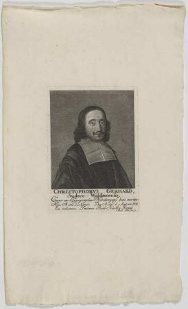 Bildnis des Christophorvs Gerhard
