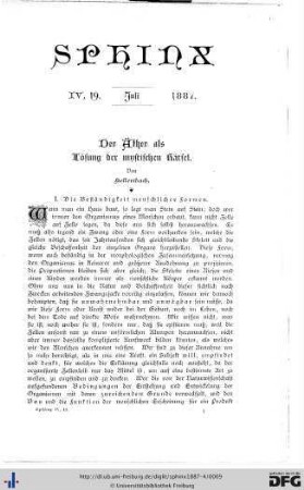 Heft 1, Juli 1887
