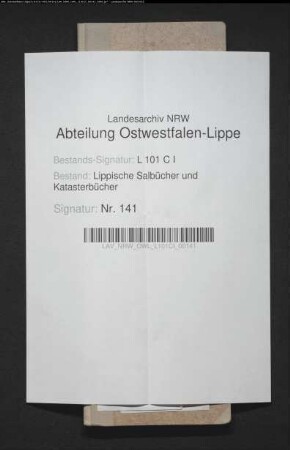 Salbuch der Vogtei Oerlinghausen von 1528, Bd. 1