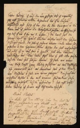 Brief von Charlotte Amalie Grimm an Ludwig Hassenpflug