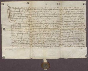 Erblehenrevers des Hans Rannfalt zu Niefern gegen Conrad von Walstein über dessen Hof mit Zugehör zu Niefern