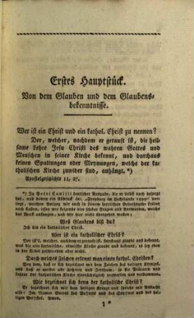 Die Hauptstücke der christlichen Lehre, kurz zusammengefaßt oder der kleine Katechismus für Katholiken : (nach einem latein. Exemplare, im Jahre 1604 zu Ingolstadt gedruckt)