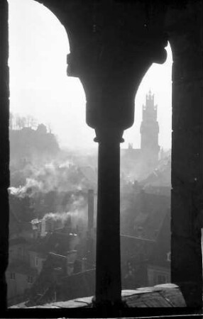 Freiburg: Ausblick durch Bogen auf Schwabentor