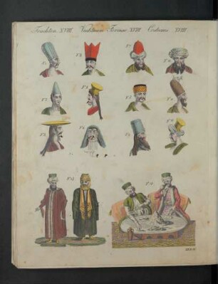 Tafel: Trachten XVIII. [...]
