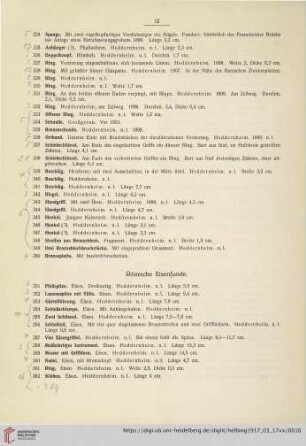 Römische Eisenfunde (Nr. 351-369)