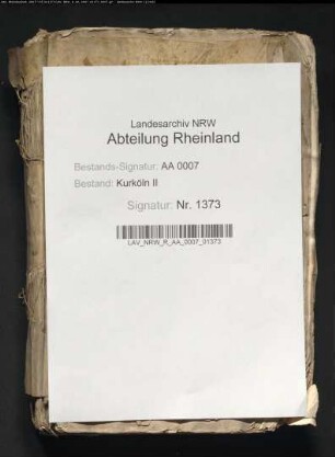 Verschreibungsbuch des Erzbischofs Salentin
