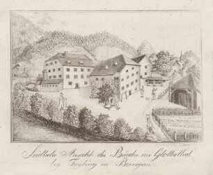 Südliche Ansicht des Baades im Glotterthal bey Freyburg im Breisgau