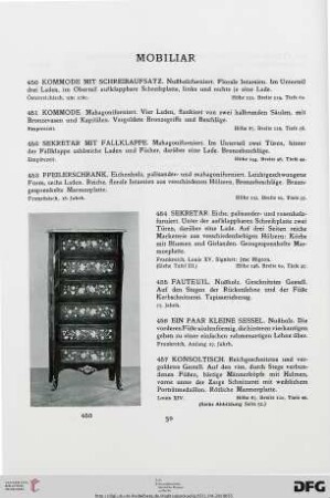 Mobiliar (Nr. 450-464)