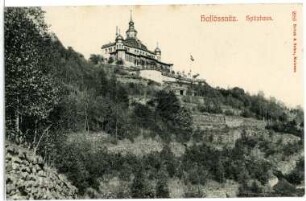 Radebeul. Blick zum Spitzhaus