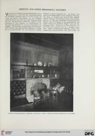 Arbeiten von Peter Birkenholz - München