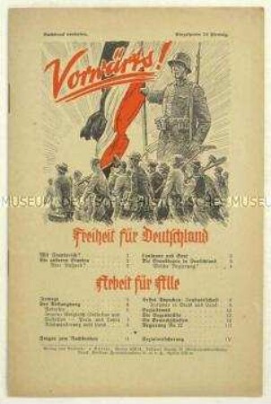 Deutschnationale Propagandaschrift mit scharfer Polemik gegen die gesellschaftlichen Verhältnisse in der Weimarer Republik