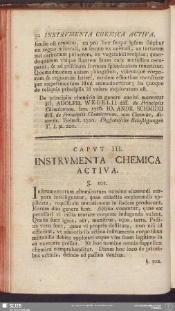 Caput III. Instrumenta Chemica Activa