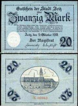 Zeitz, Notgeld, 20 Mark