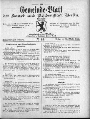 1902,43: No. 43, 26. Oktober 1902