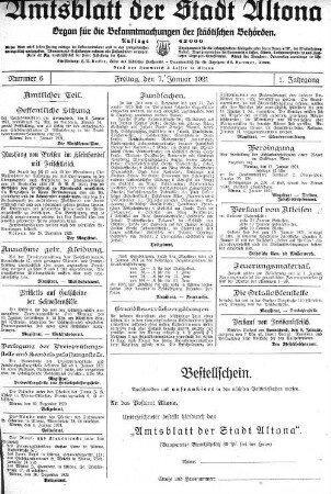 Nummer 6 : Freitag, den 7. Januar 1920