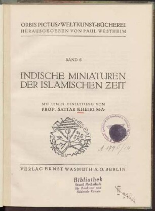 Indische Miniaturen der islamischen Zeit