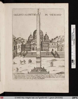 Der Obelisk auf dem Petersplatz.