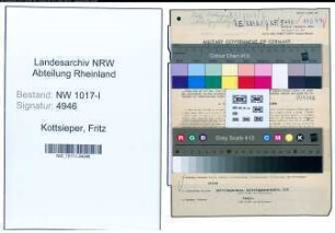Entnazifizierung Fritz Kottsieper , geb. 01.02.1903 (Kaufmann)
