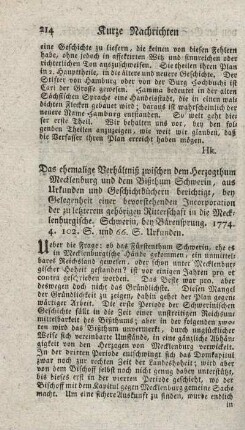 Das ehemalige Verhältniß zwischen dem Herzogthum Mecklenburg und dem Bisthum Schwerin.