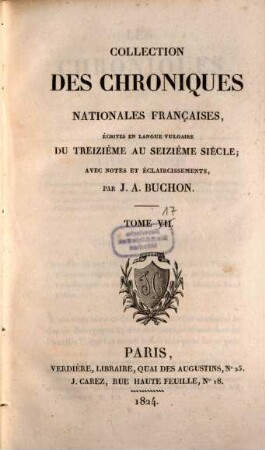 Chroniques de Froissart, 7