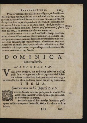 Dominica Resurrectionis.