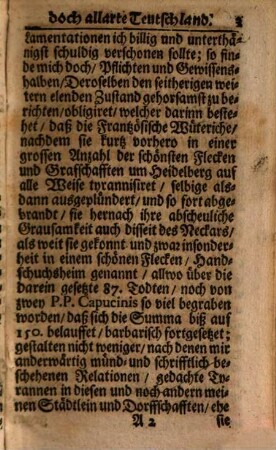 Das Von Frankreich zwar verunruhigte Doch dabey allarte Teutschland Oder Kurtze und warhaffte Vorstellung alles deßjenigen was ... sich sowol in Ober als NiederTeutschland ... Merkwürdiges zugetragen ..., 2