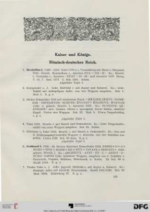 Kaiser und Könige (Nr. 1-477)