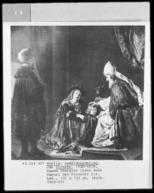 Hanna übergibt ihren Sohn Samuel dem Priester Eli