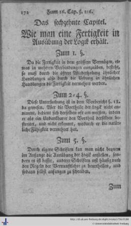 Das sechzehnte Capitel.