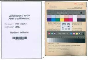 Entnazifizierung Wilhelm Bertzen , geb. 05.05.1897 (Polizeibeamter)