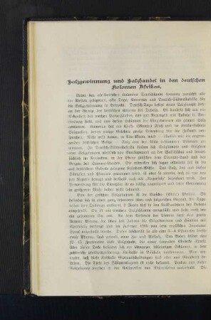 Salzgewinnung und Salzhandel in den deutschen Kolonien Afrikas.