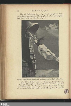 "Abendglocke läute nicht!" (Junge Frau an Turmglocke hängend)