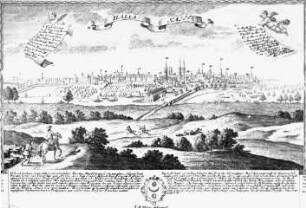 Halle (Saale), Stadtansicht; F. B. Werner