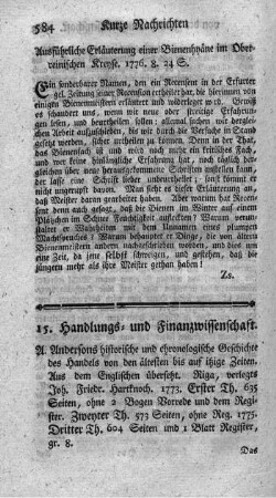 Historische und chronologische Geschichte des Handels von den ältesten bis auf itzige Zeiten. T.1-3.