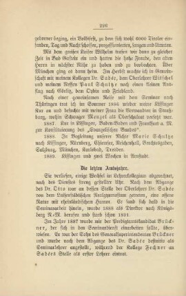 Die letzten Amtsjahre