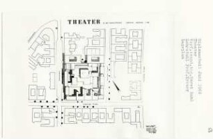 Theater in der Rankestraße, Berlin-Charlottenburg (Diplomarbeit bei Willy Kreuer): Lageplan 1:500