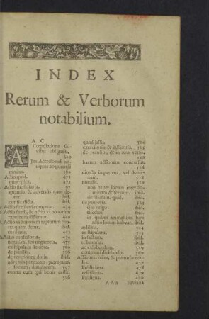 Index rerum & verborum notabilium.