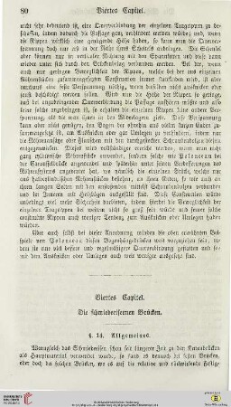 Viertes Capitel: Die schmiedeeisernen Brücken
