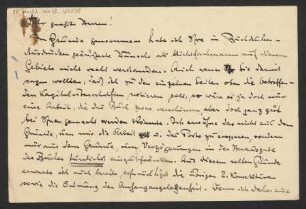 Brief an B. Schott's Söhne : 10.1924