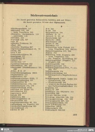 Stichwortverzeichnis