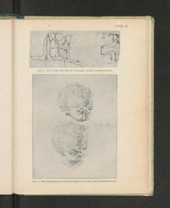 Tafel III Abb. 4. Dürer, Modellstudien zum Putto der Melancholie. L. 249. London, Britisches Museum