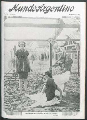 La temporada de Mar del Plata. - Un terceto de ondinas [Fotografía]